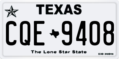 TX license plate CQE9408