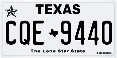 TX license plate CQE9440
