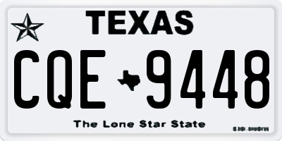 TX license plate CQE9448