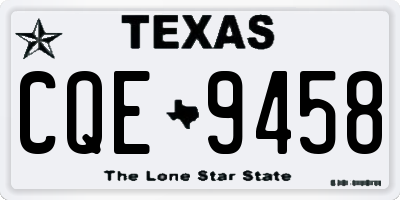 TX license plate CQE9458