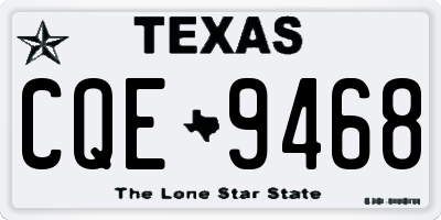 TX license plate CQE9468