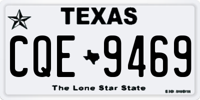 TX license plate CQE9469
