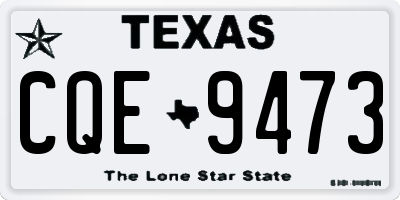 TX license plate CQE9473
