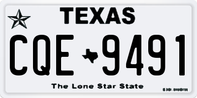 TX license plate CQE9491