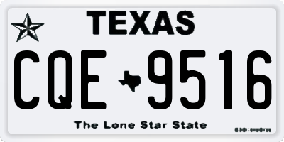 TX license plate CQE9516