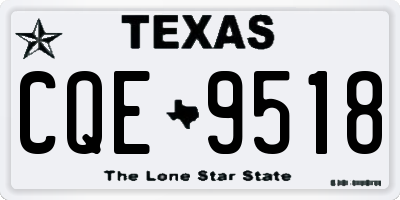 TX license plate CQE9518
