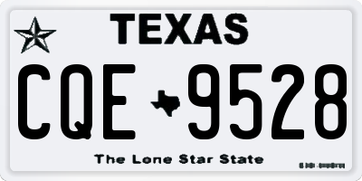 TX license plate CQE9528