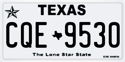 TX license plate CQE9530