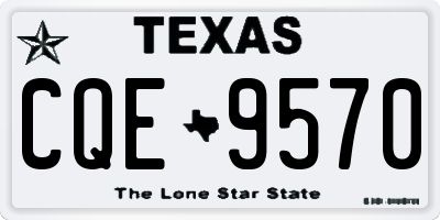 TX license plate CQE9570