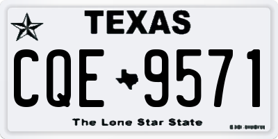 TX license plate CQE9571