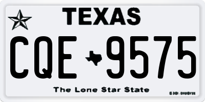 TX license plate CQE9575