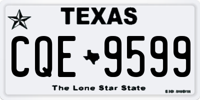 TX license plate CQE9599