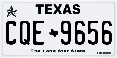 TX license plate CQE9656