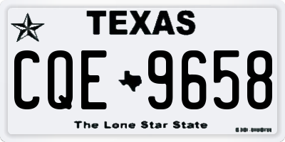 TX license plate CQE9658