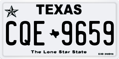 TX license plate CQE9659