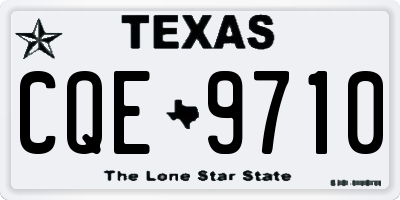 TX license plate CQE9710