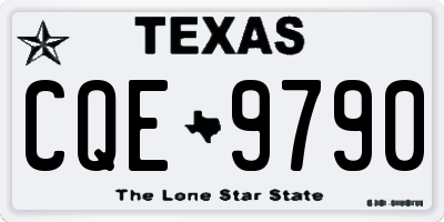 TX license plate CQE9790