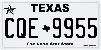 TX license plate CQE9955