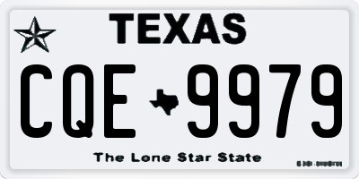 TX license plate CQE9979