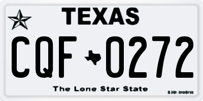 TX license plate CQF0272