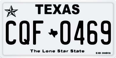 TX license plate CQF0469