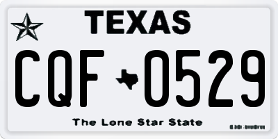 TX license plate CQF0529