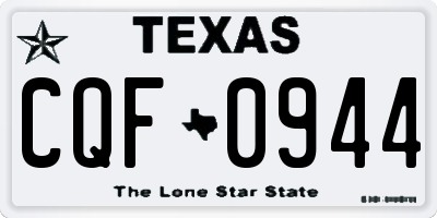 TX license plate CQF0944