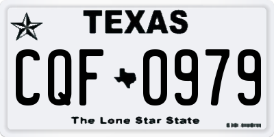 TX license plate CQF0979