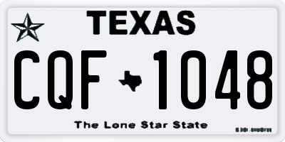 TX license plate CQF1048