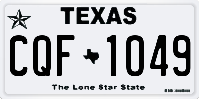 TX license plate CQF1049