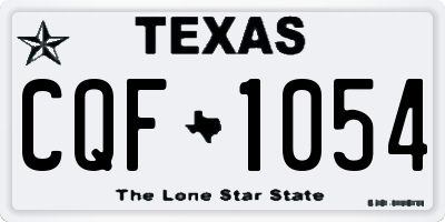 TX license plate CQF1054