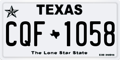 TX license plate CQF1058