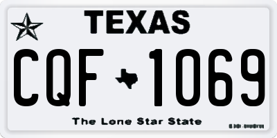 TX license plate CQF1069