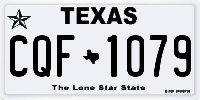 TX license plate CQF1079