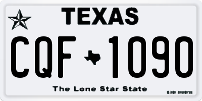 TX license plate CQF1090