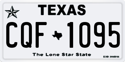 TX license plate CQF1095