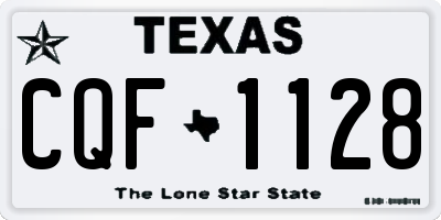 TX license plate CQF1128