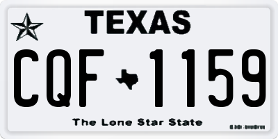 TX license plate CQF1159
