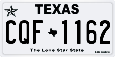 TX license plate CQF1162