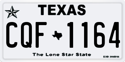 TX license plate CQF1164