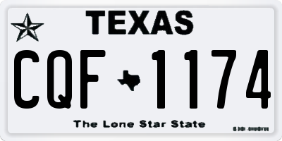 TX license plate CQF1174