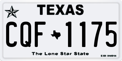 TX license plate CQF1175