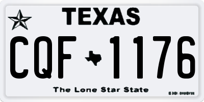 TX license plate CQF1176