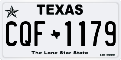 TX license plate CQF1179