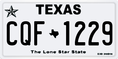 TX license plate CQF1229