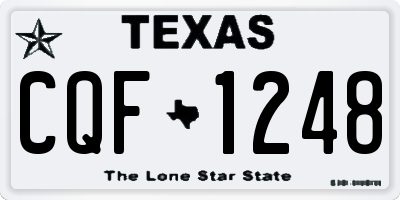 TX license plate CQF1248