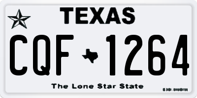 TX license plate CQF1264