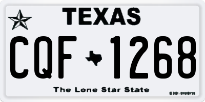 TX license plate CQF1268