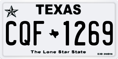 TX license plate CQF1269