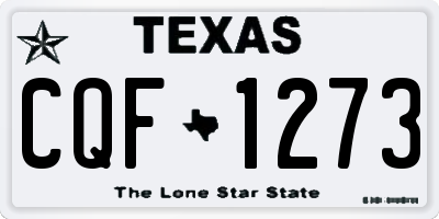 TX license plate CQF1273